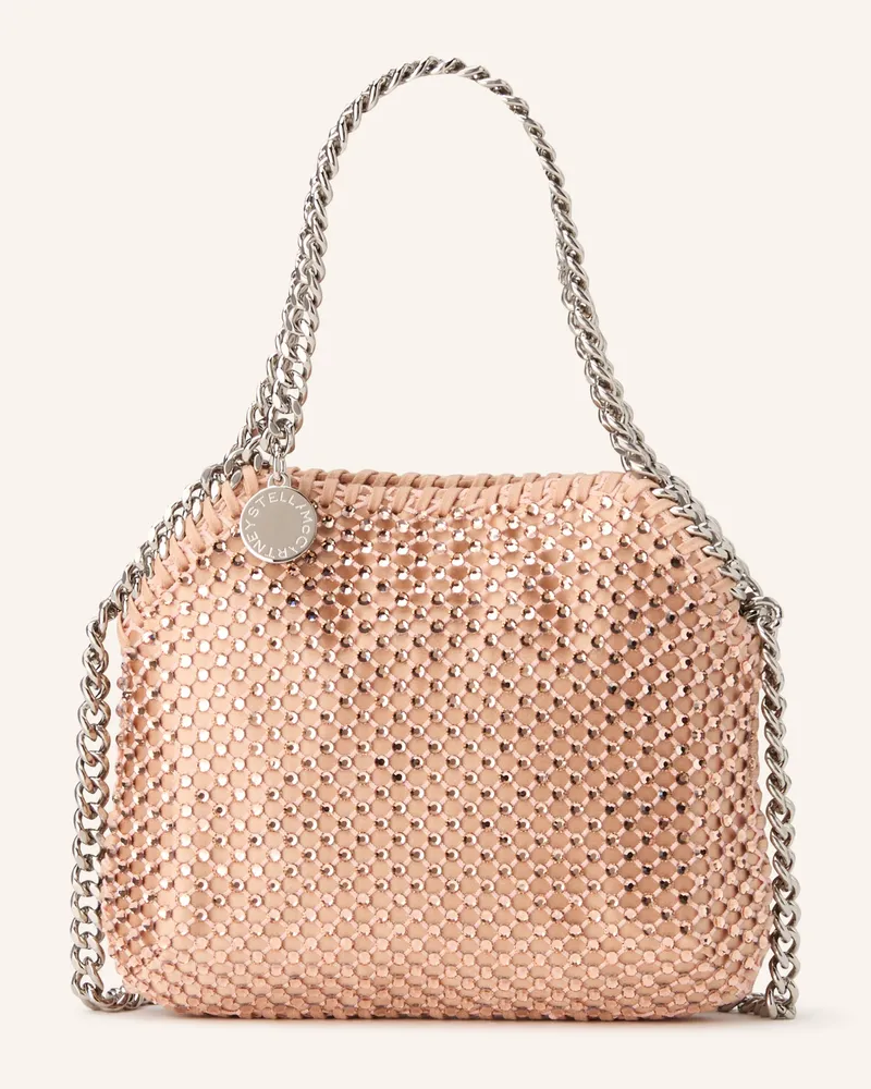 Stella McCartney Schultertasche Falabella Mit Schmucksteinen rosa Rosé