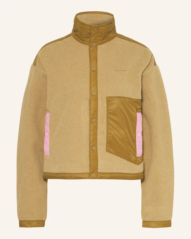 Salomon Fleecejacke CHROMA Dunkelgelb