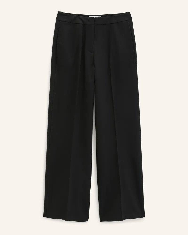 Marc O'Polo Flanellhose schwarz Schwarz