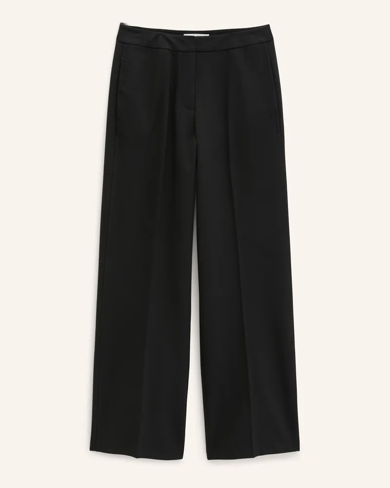 Marc O'Polo Flanellhose schwarz Schwarz