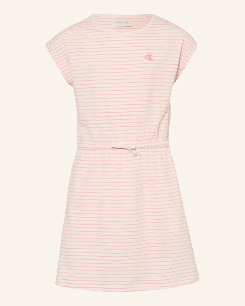 Calvin Klein Jerseykleid rot Weiss