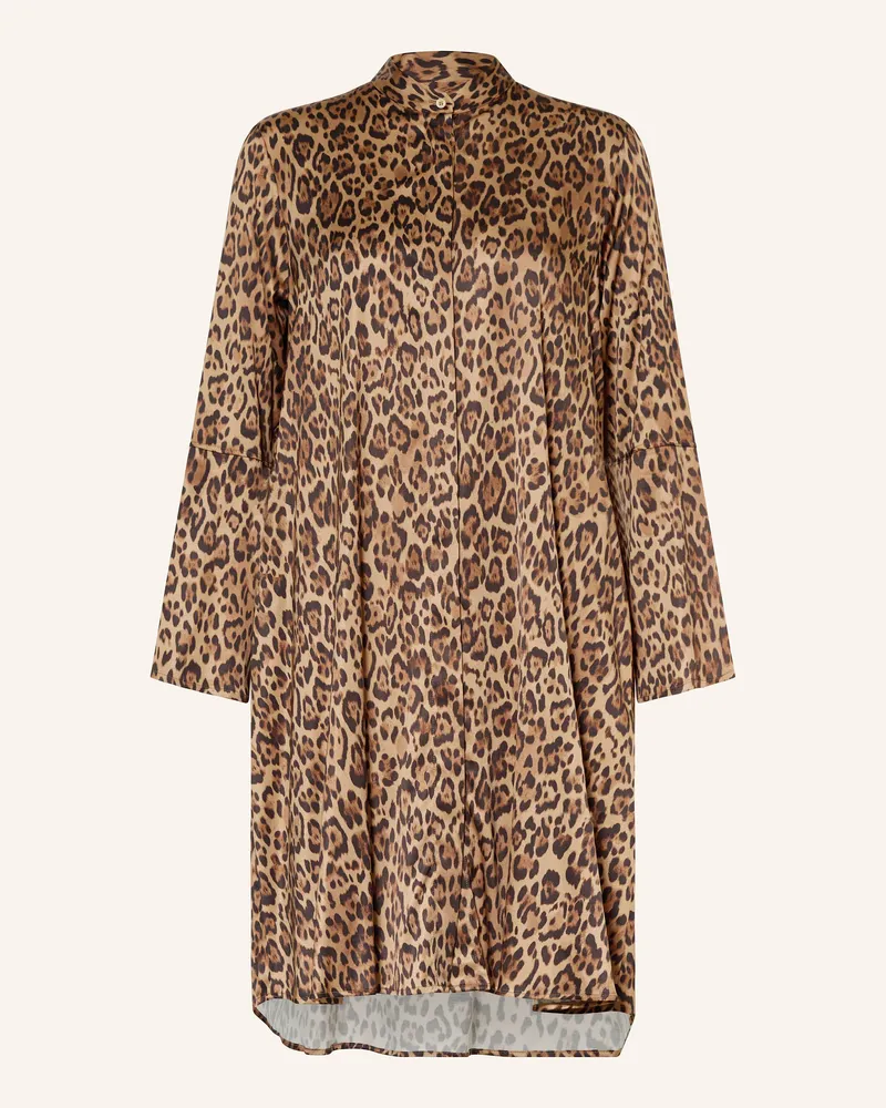 Robert Friedman Satinkleid FLORE Camel