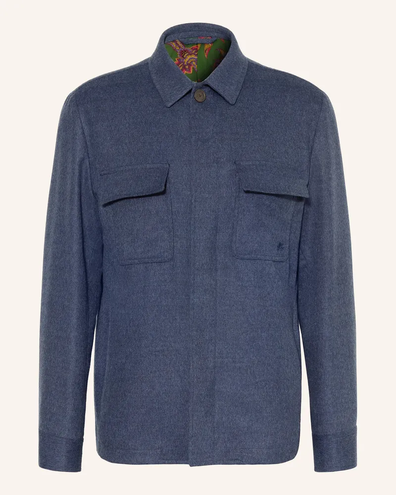 Etro Overjacket blau Blau