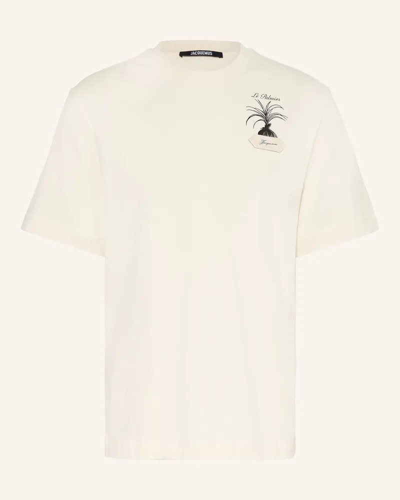 Jacquemus T-Shirt Le Tshirt Palmier weiss Creme