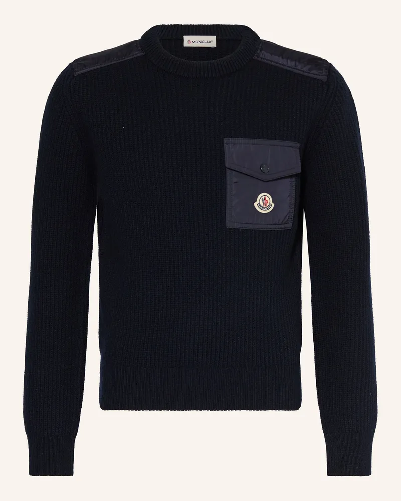Moncler Pullover blau Schwarz