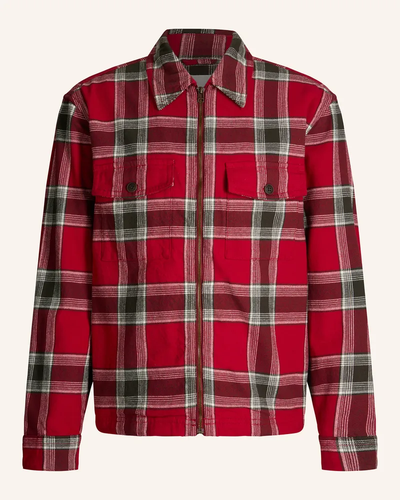 JOOP! Hemd-Jacke Casual Fit Rot