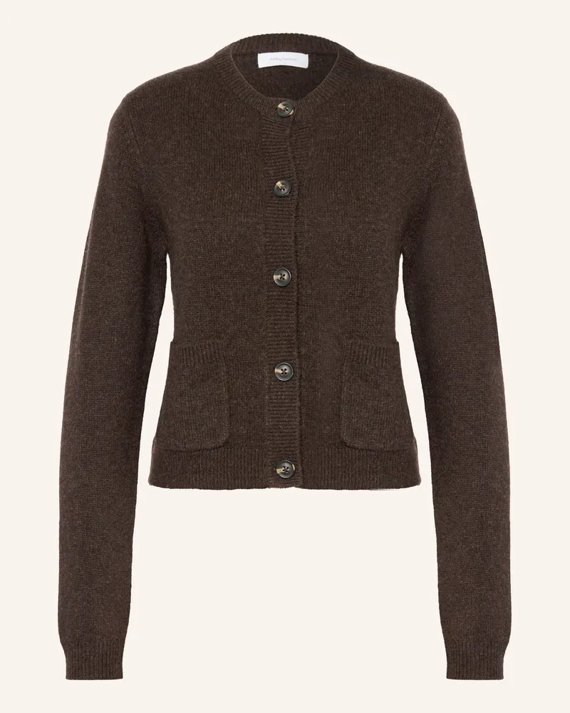 Darling Harbour Strickjacke Aus Cashmere braun Chocolate