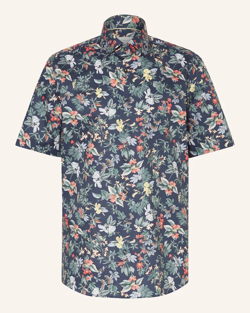 Eterna Kurzarm-Hemd Modern Fit Dunkelblau