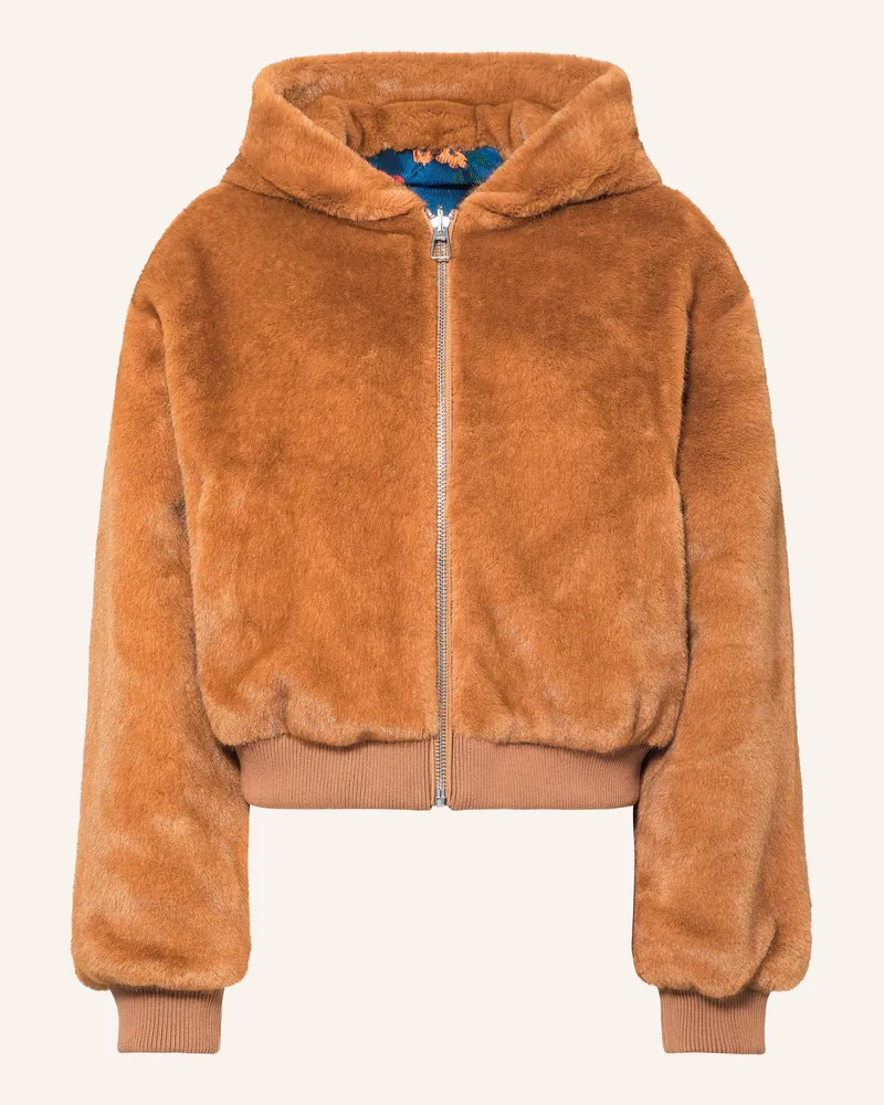 Essentiel Kunstfell-Jacke Kico Zum Wenden braun Braun