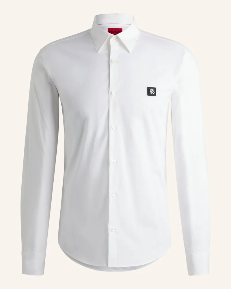 HUGO BOSS Business Hemd ERMO Slim Fit Weiss