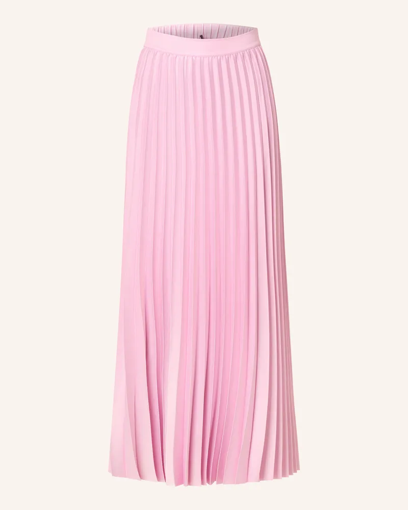 Mrs & HUGS Plisseerock aus Satin Rosa