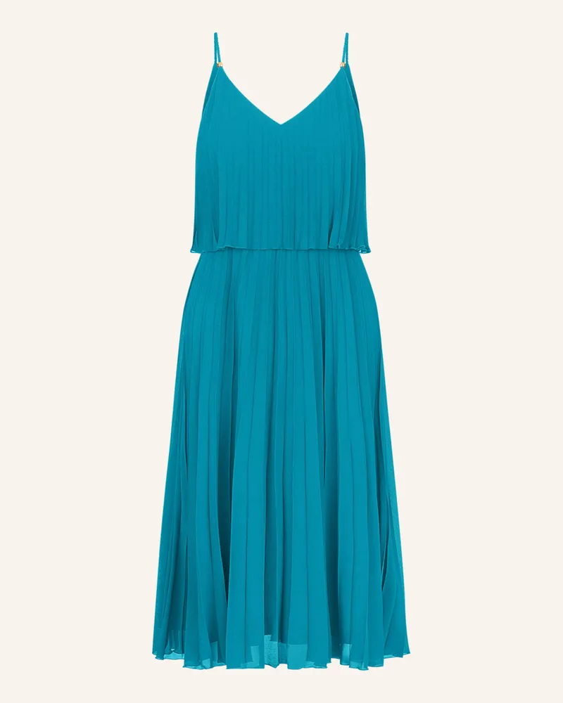 Apart kurzes Plisseekleid Türkis