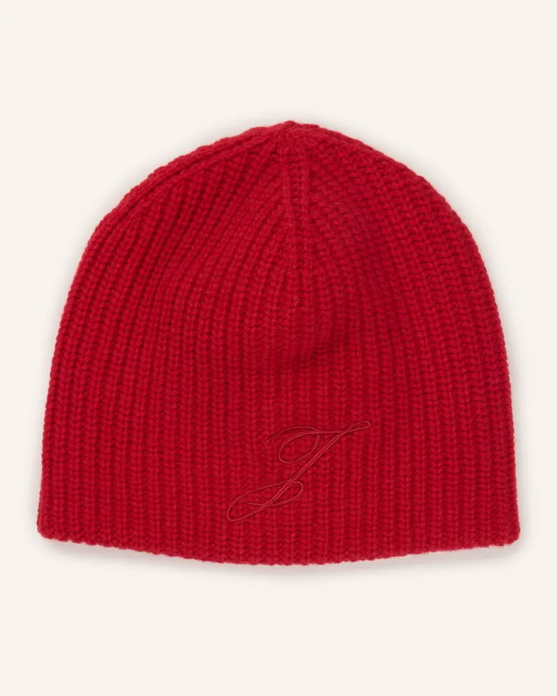 Jacquemus Mütze Le Bonnet Espiral Aus Merinowolle rot Rot