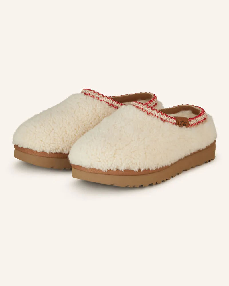 UGG Pantoletten Tasman Maxi Curly beige Ecru