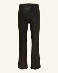 MAC Jeans 7/8-Hose AIDA KICK in Lederoptik Schwarz