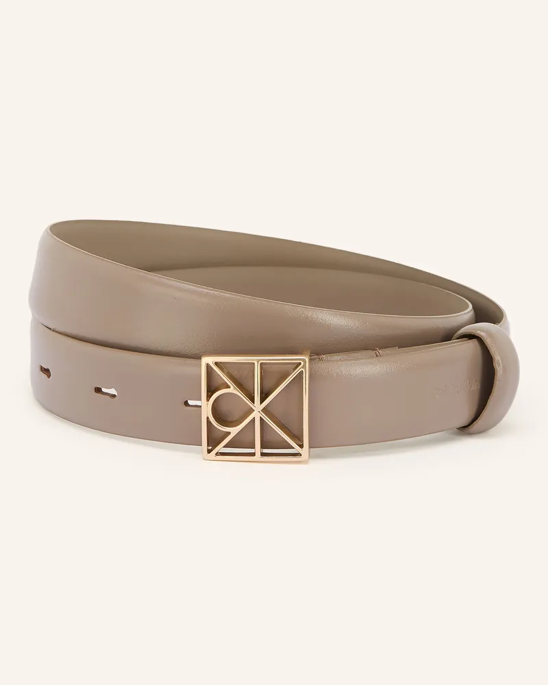 Calvin Klein Ledergürtel Beige