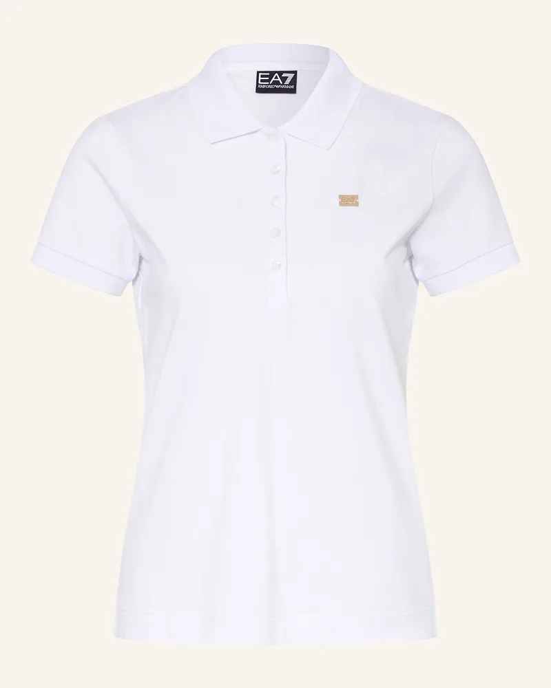 EA7 Funktions-Poloshirt Core Lady weiss Weiss