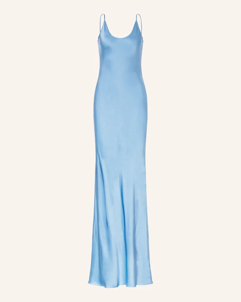 Victoria Beckham Abendkleid Aus Satin blau Hellblau