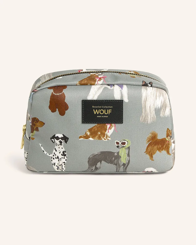 WOUF Kosmetiktasche Icon gruen Grau