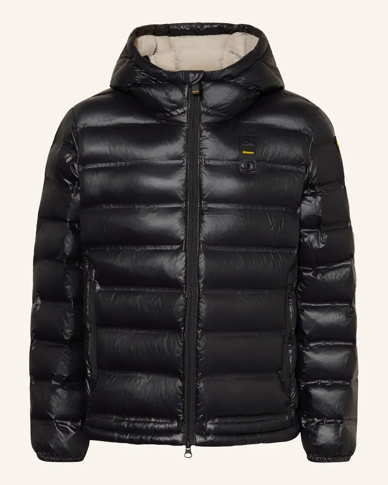 Blauer Steppjacke Charles schwarz Schwarz