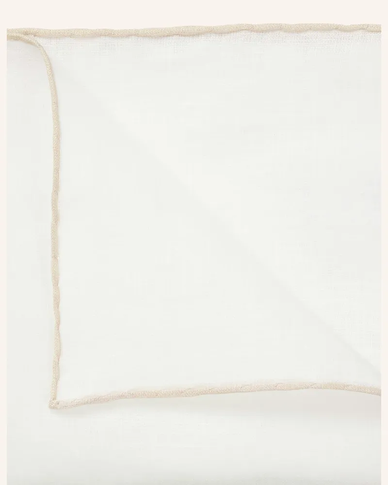 HUGO BOSS Einstecktuch Aus Leinen beige Creme