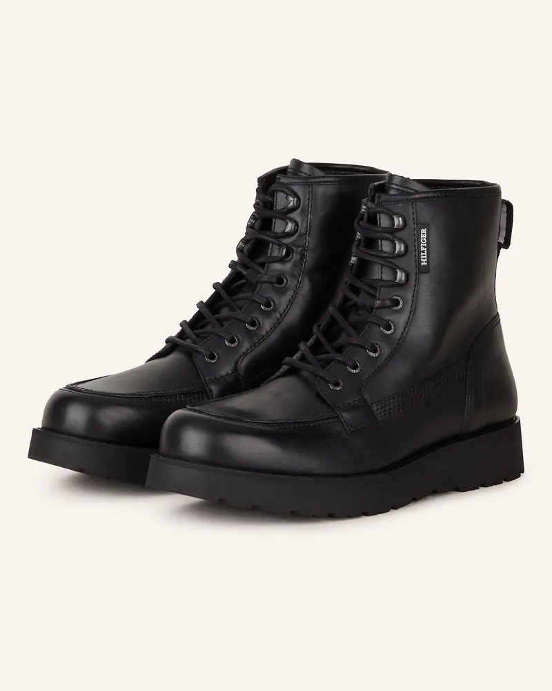 Tommy Hilfiger Schnürboots Schwarz