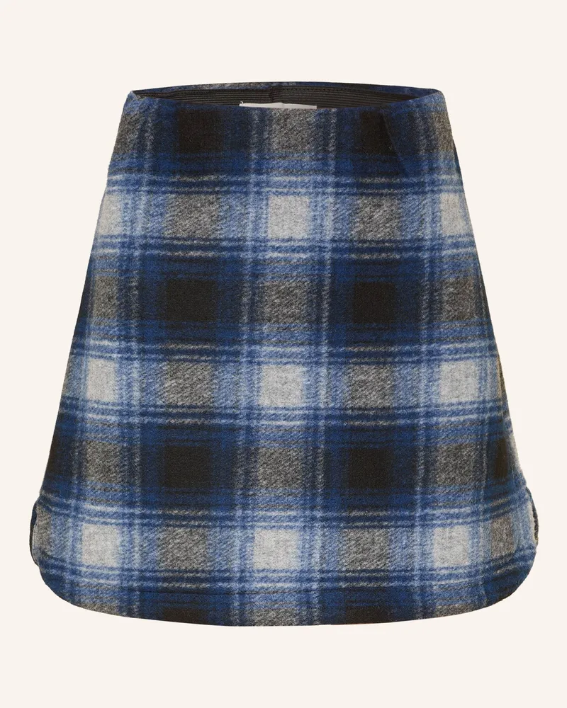 ICHI Rock IHWOOLY CHECK Dunkelblau