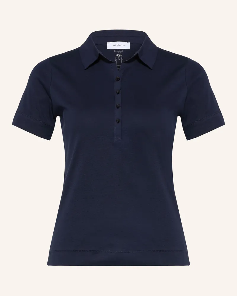 Darling Harbour Jersey-Poloshirt blau Navy