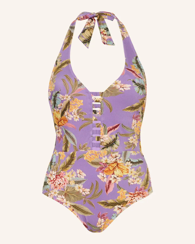 watercult Neckholder-Badeanzug Dreamscape Tropics lila Lila
