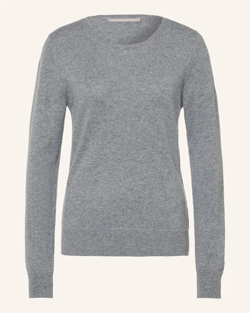 (THE MERCER) N.Y. Cashmere-Pullover grau Hellgrau