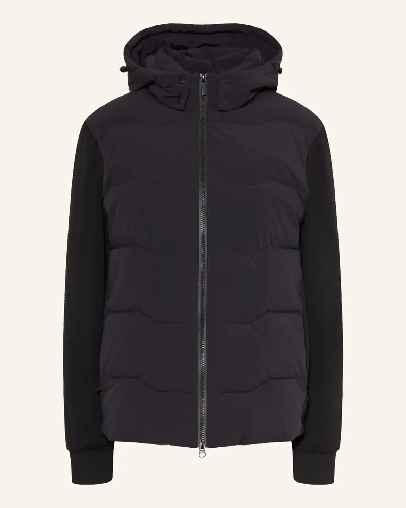 Bugatti Steppjacke Im Materialmix blau Dunkelblau