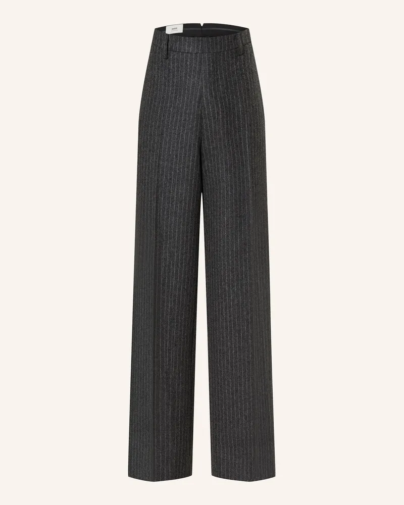 AMI Paris Marlenehose Dunkelgrau