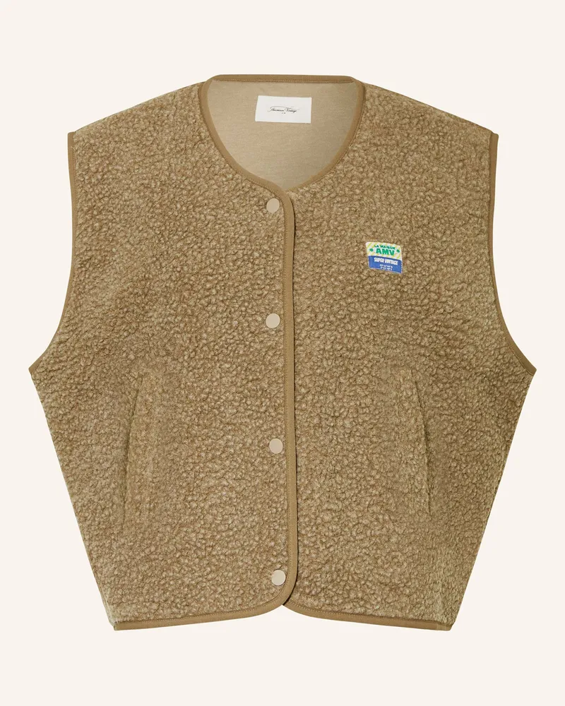 American Vintage Teddyfell-Weste Beige