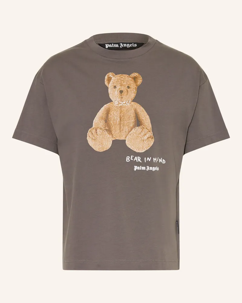 Palm Angels T-Shirt BEAR IN MIND Grau