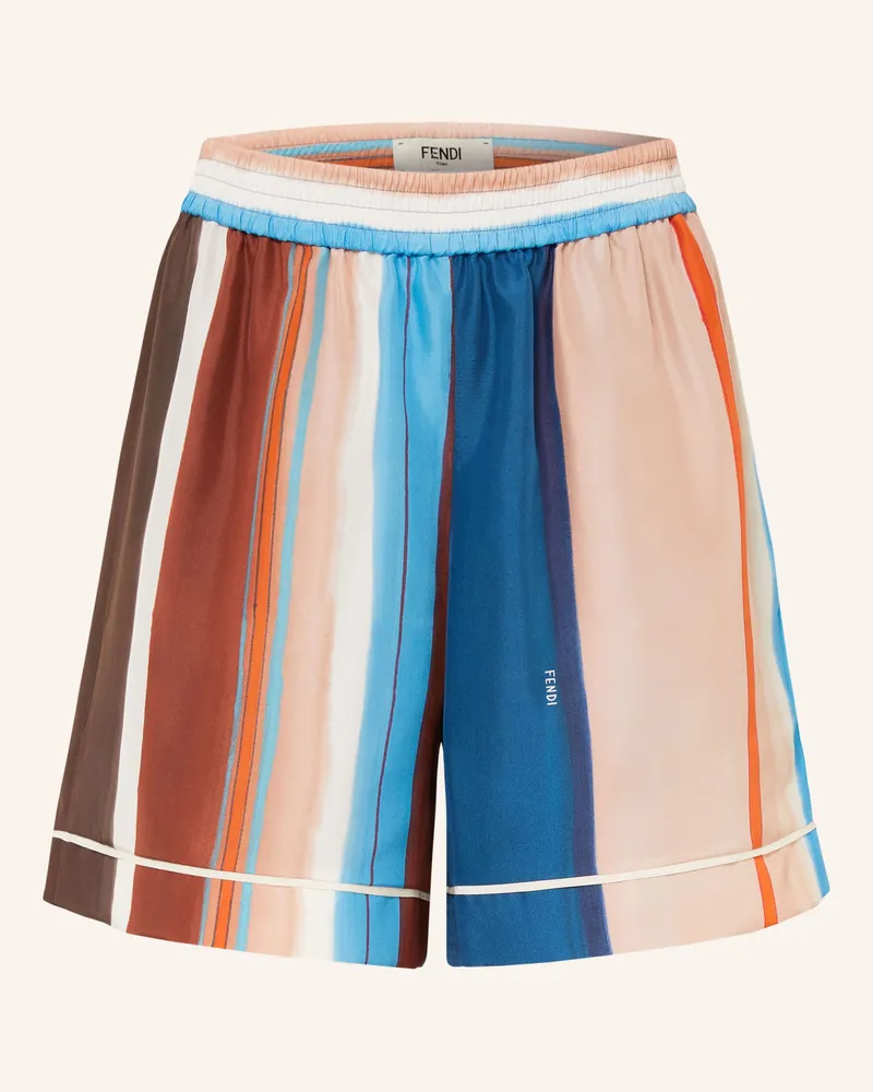 Fendi Seidenshorts rosa Petrol