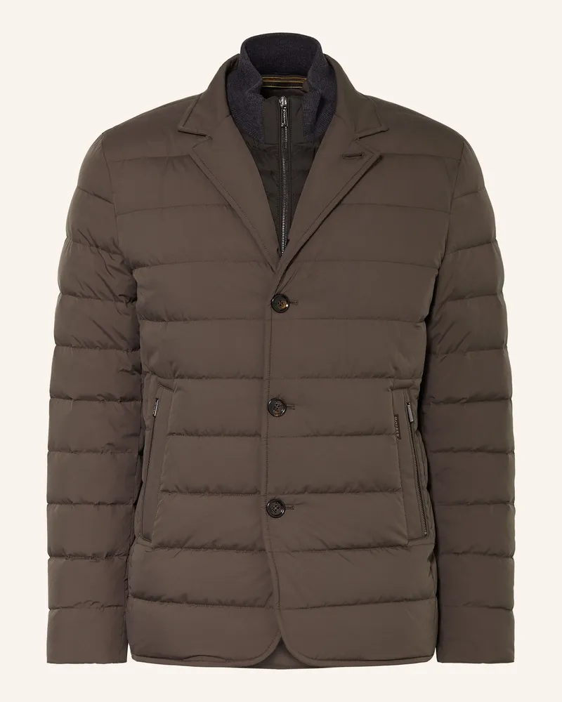 MOORER Daunenjacke Mit Herausnehmbarer Blende braun Dunkelbraun