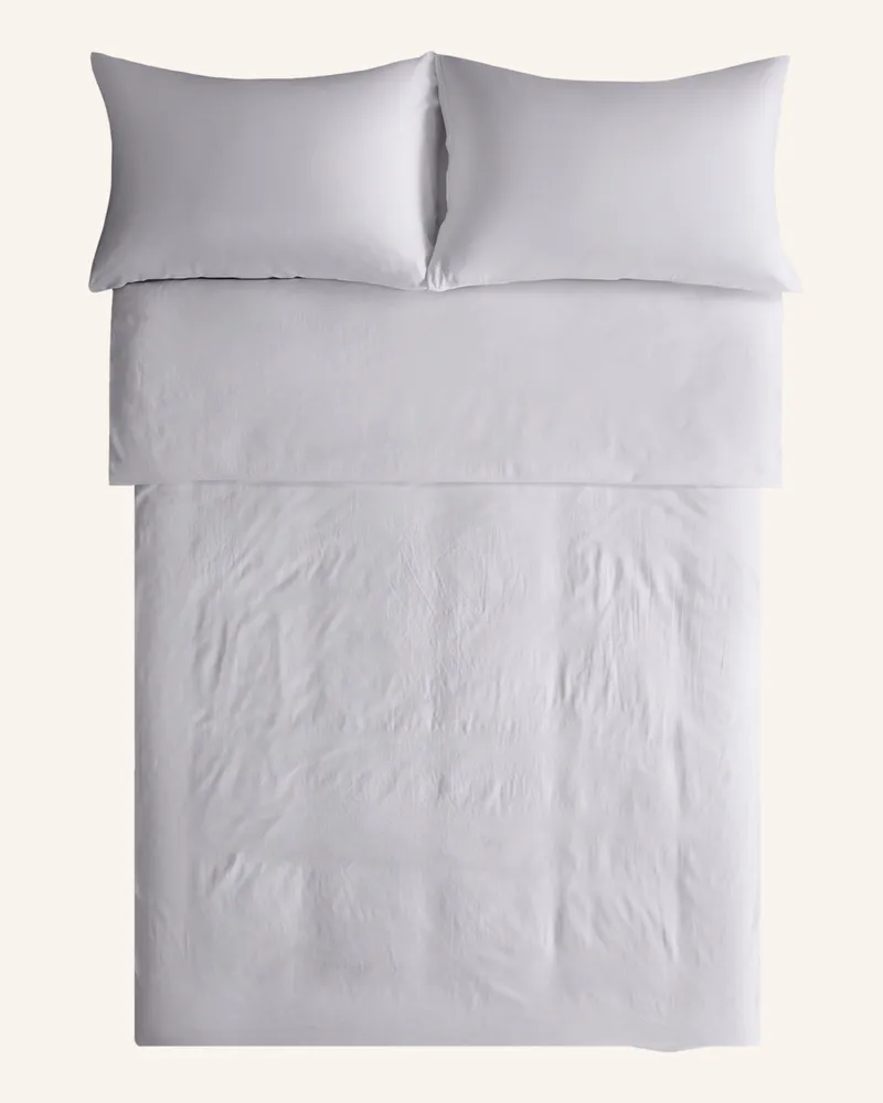 ROYFORT Bettwäsche-Set Baumwolle weiss Weiss