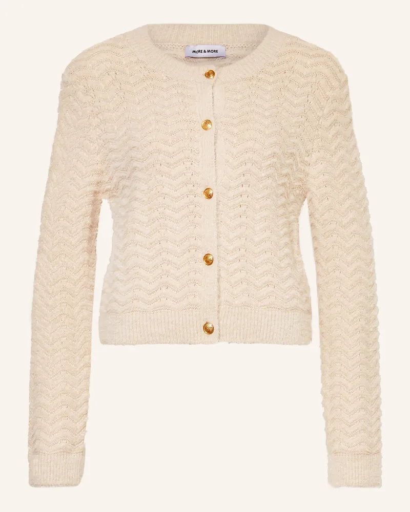 More & More Strickjacke beige Ecru