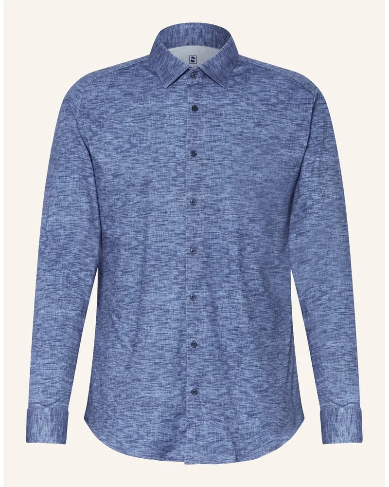 DESOTO Jerseyhemd Slim Fit Blau