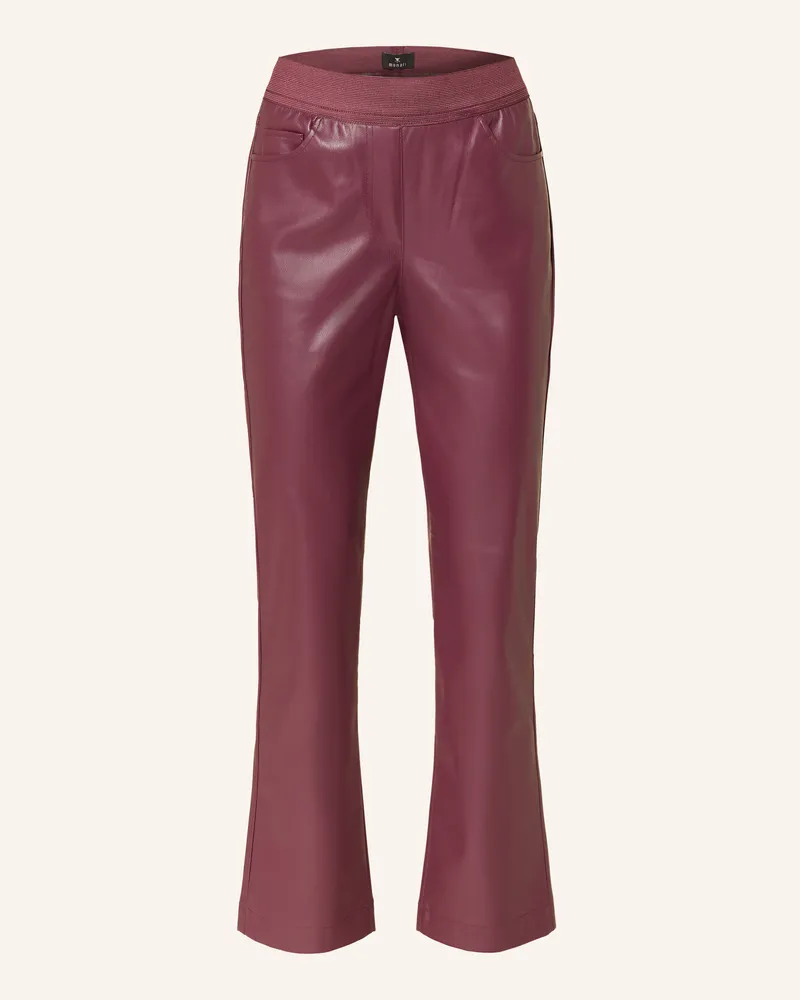 monari Hose In Lederoptik rot Dunkelrot