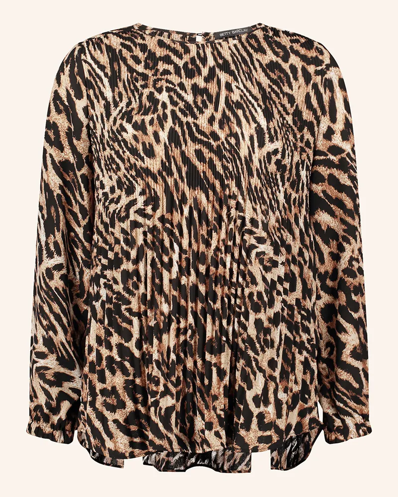 Betty Barclay Blusenshirt mit Plissees Beige