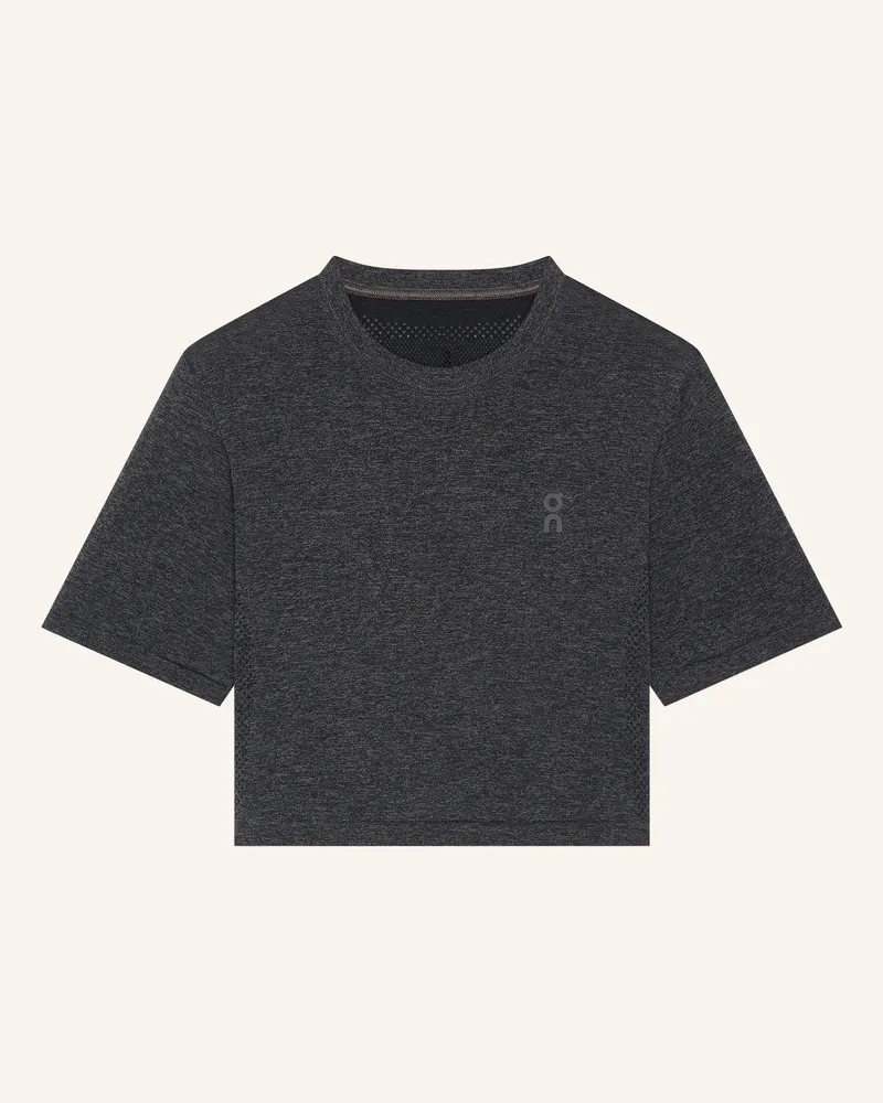 ON Funktionsshirt Train Flex-T Crop grau Dunkelgrau