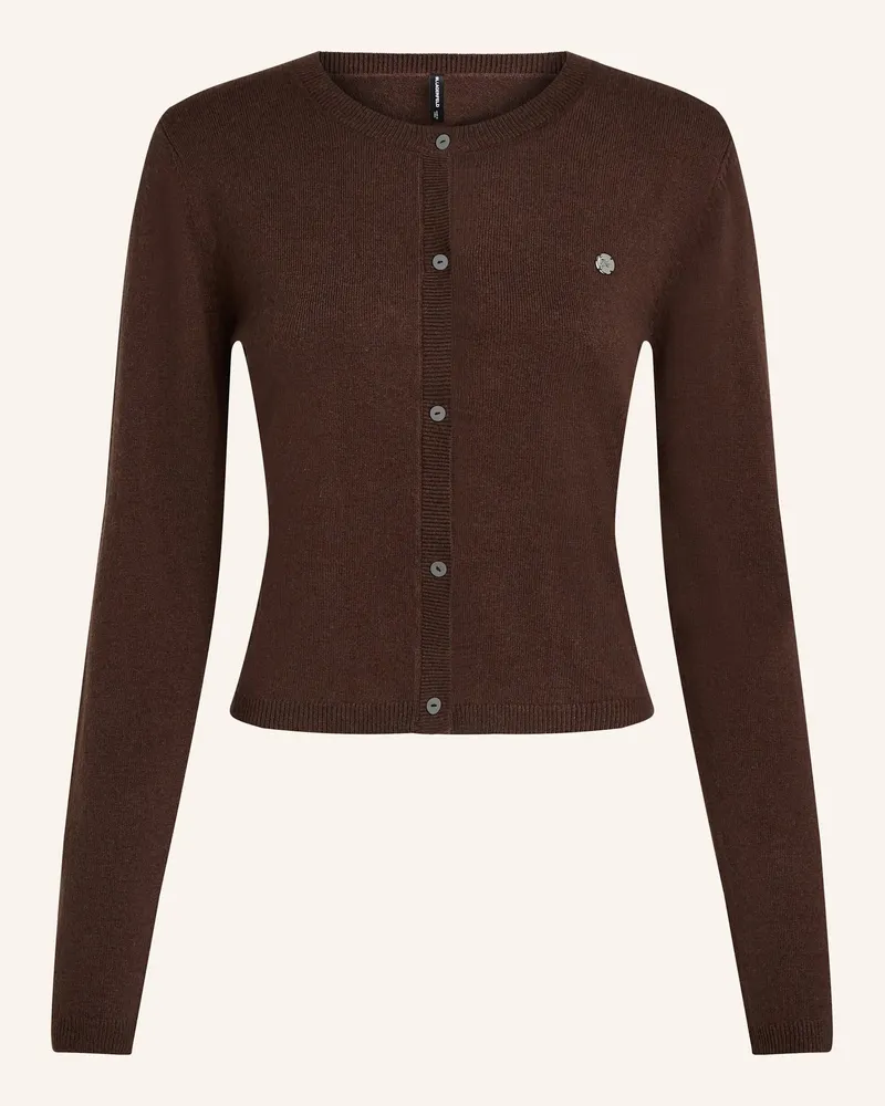 Karl Lagerfeld Top braun Dunkelbraun