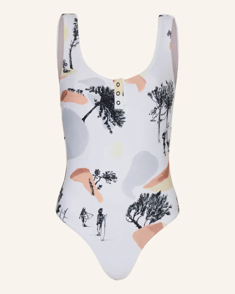 Picture Badeanzug Nanoe Zum Wenden Mit Uv-Schutz 50+ weiss Weiss