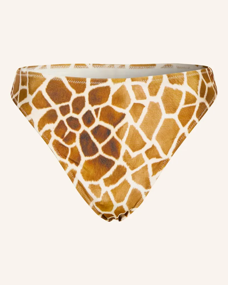 Mrs & HUGS Highwaist-Bikini-Hose Hellbraun