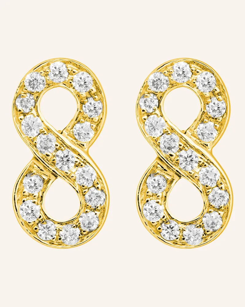 CADA Ohrstecker Tiny Infinity gold Gold