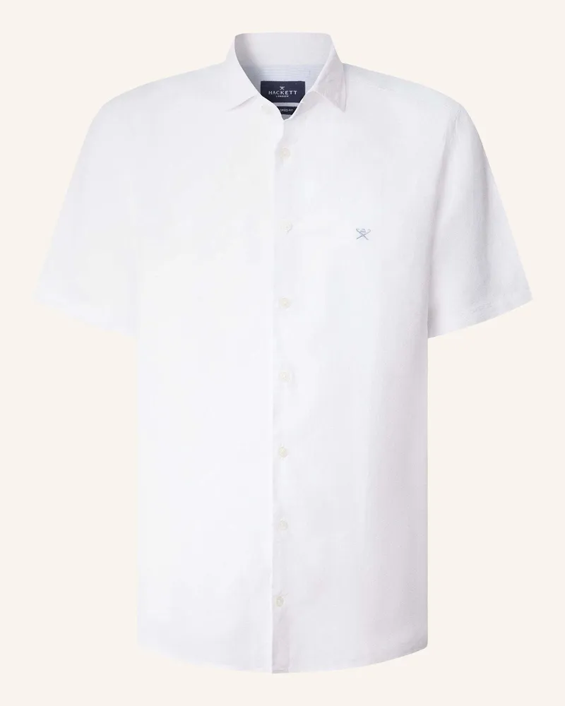 Hackett Freizeithemd Gmd Linen Ss weiss Weiss