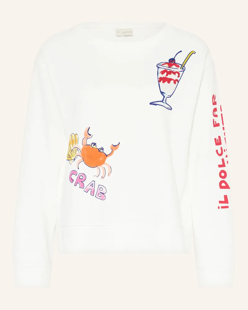Milano Italy Sweatshirt weiss Ecru