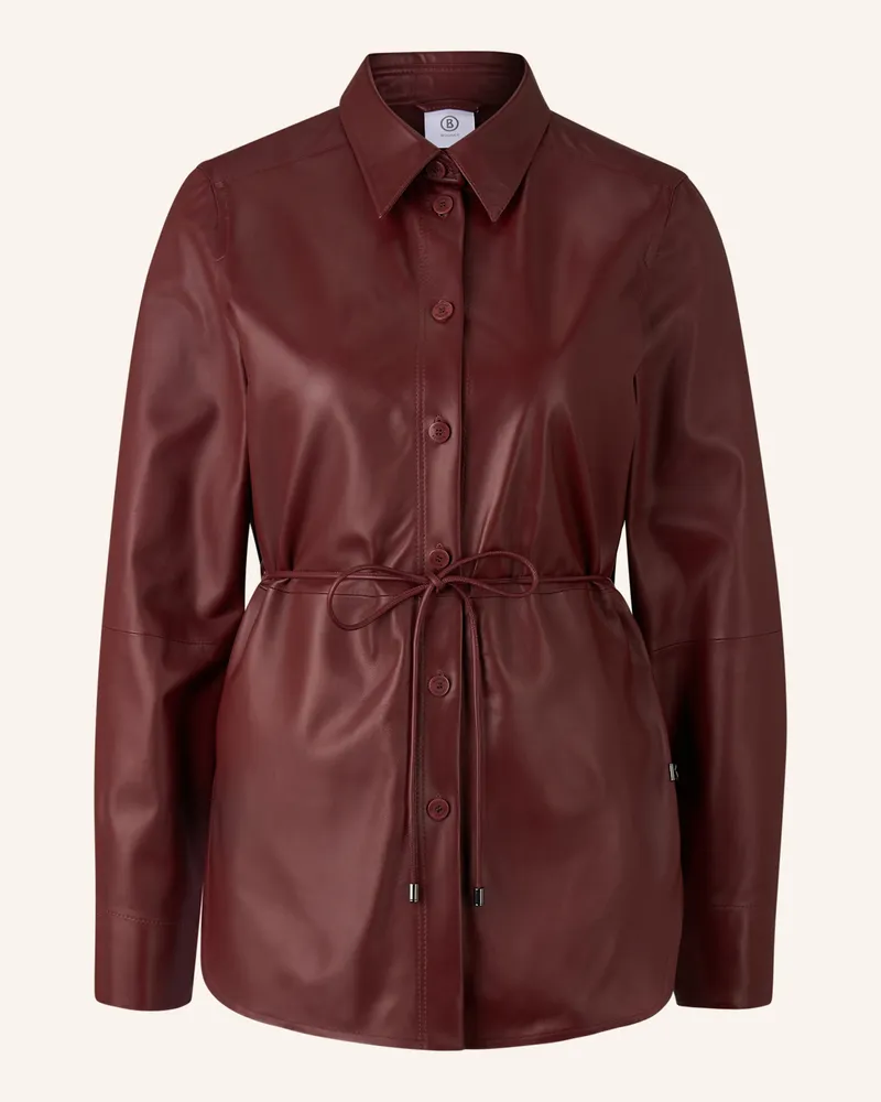 Bogner Ledershirt Rot