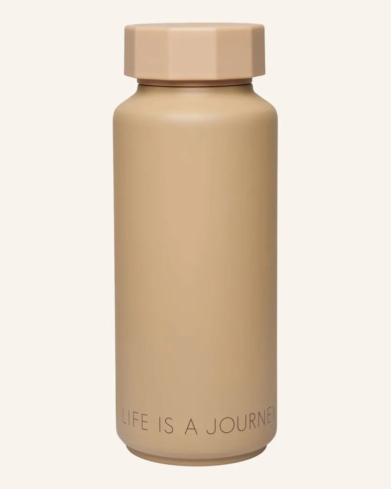 DESIGN LETTERS Isolierflasche GRNBLIFEIS Beige